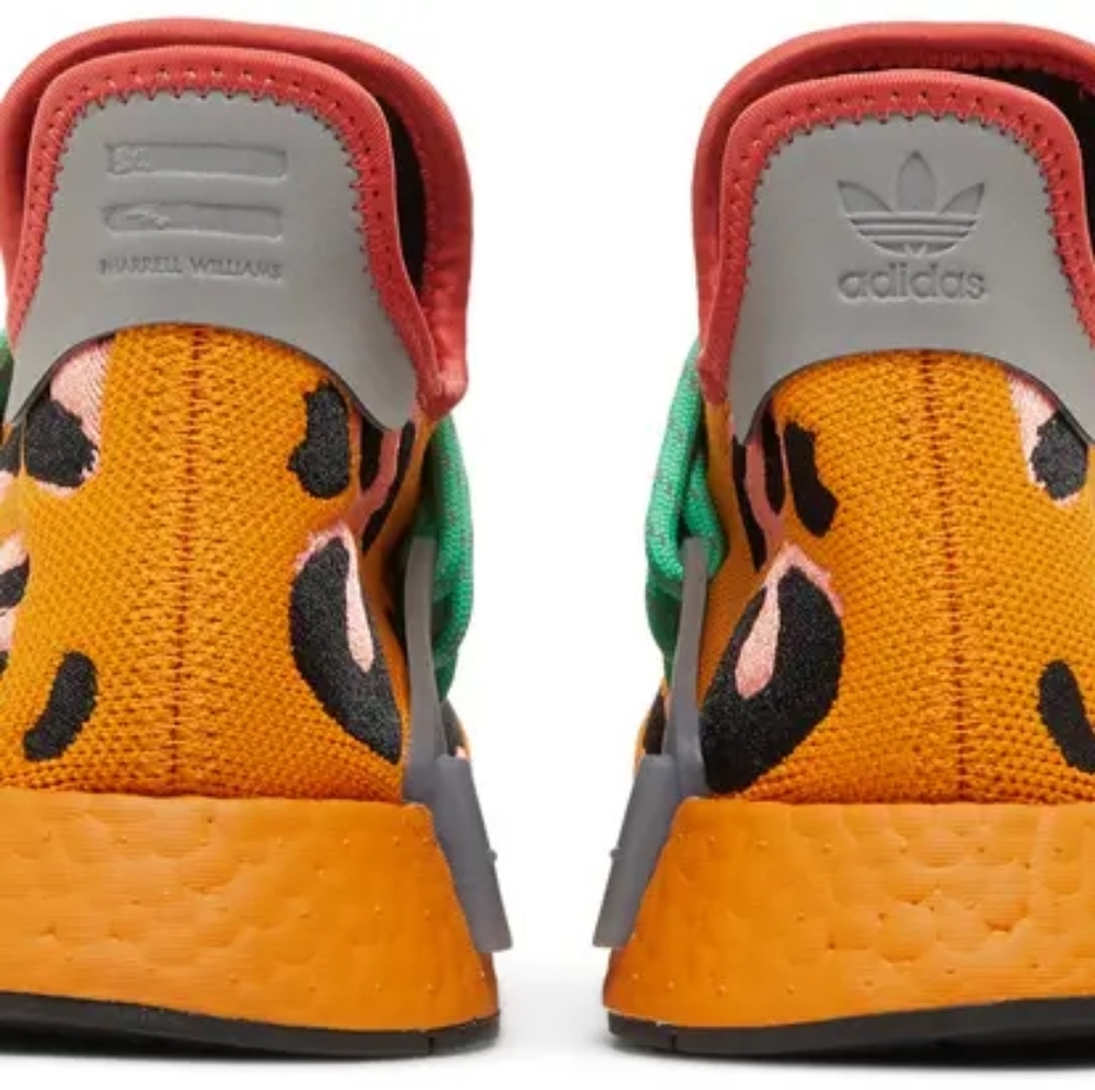 Adidas Pharrell Williams Human Race NMD Animal Print Peach & Orange Sneakers.nwt - Picture 12 of 15